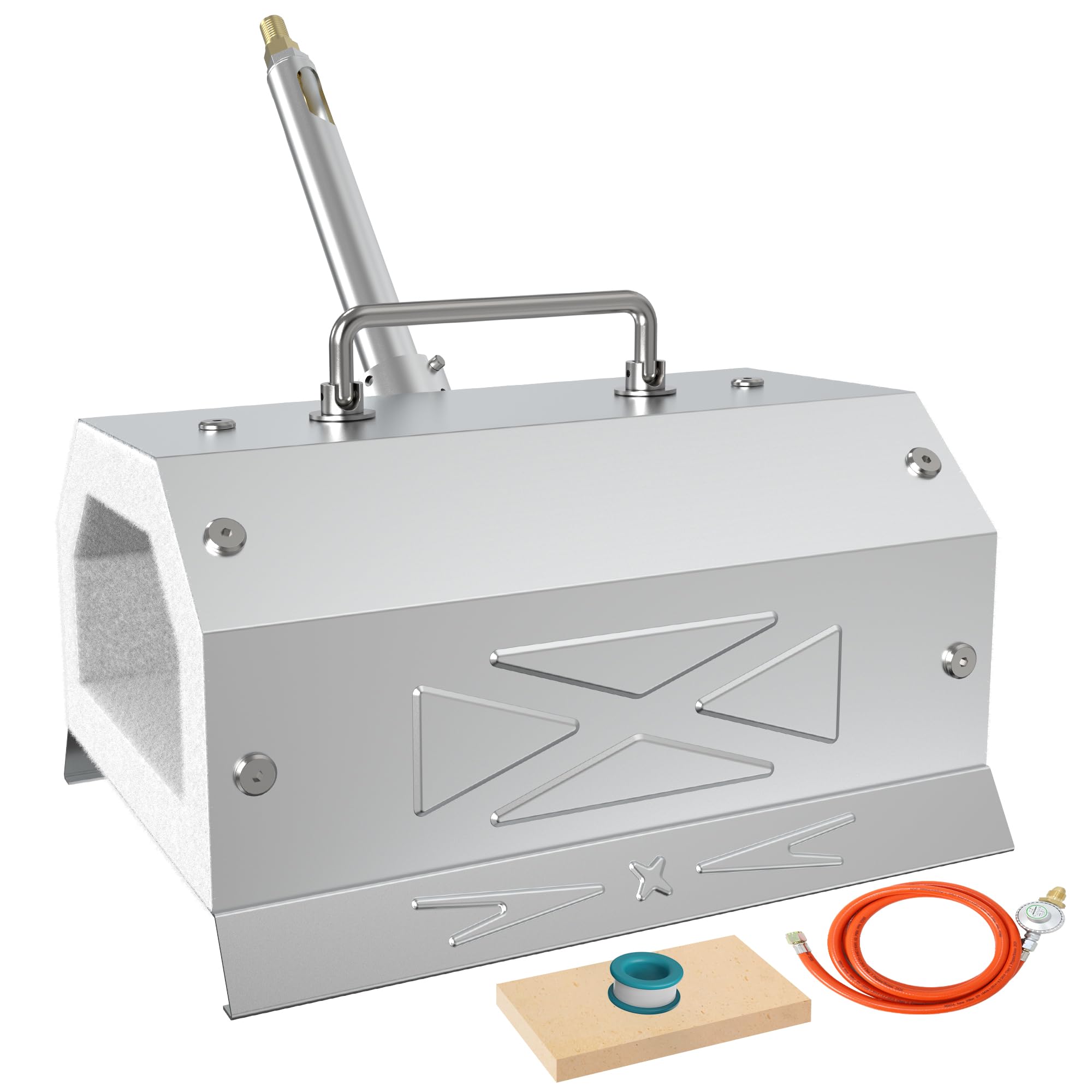 Propane Forge Gas Welding Kits (Stainless Steel) Single Burner Portable Artist Hobby Knife Making Tool Making Farrier Blacksmith