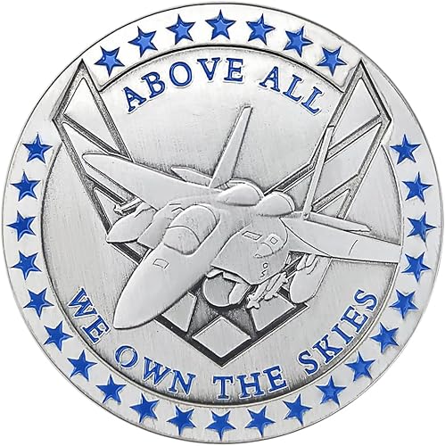 Miniatura 3 de BHealthLife Moneda de desafío militar de la Fuerza Aérea Orgullosamente servida regalo para aviador veterano