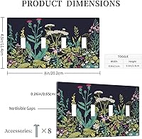 Vista 363 de Placa de pared dúplex de receptáculo de dispositivo de 1 gang de madera envejecida blanca gris con veta de tablón, cubierta de enchufe eléctrico