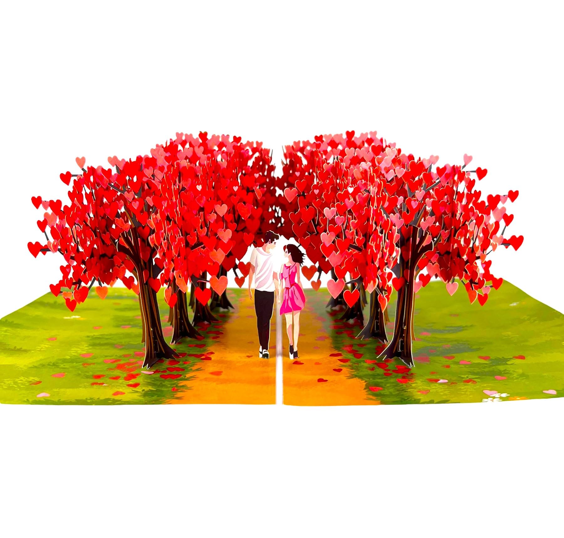 3D PopUp Card Forest Couple Birthday, Valentine, Engagement, Wedding Anniversary