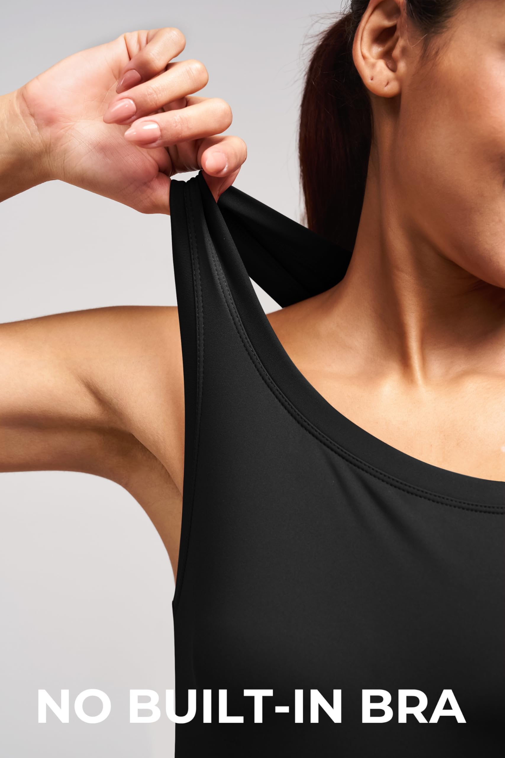 Alaroo Workout Tank Tops for Women Racerback Athletic Gym Clothes Womens Yoga Tight Fit Sleeveless Shirts Activewear — view 5