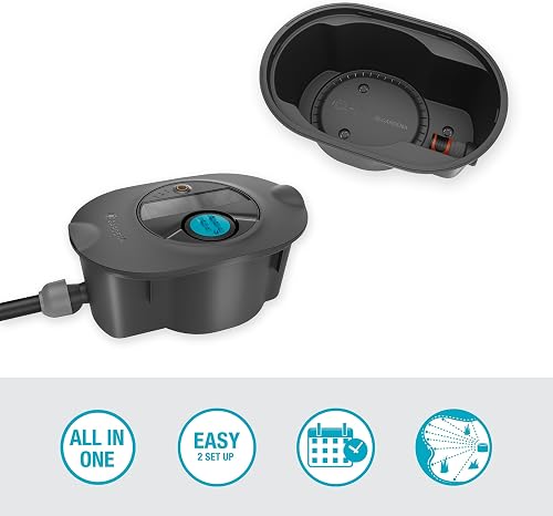 Gardena Sistema di irrigazione a condotta AquaPrecise, risparmio idrico, irrigazione precisa per prati fino a 320 m², controllo Bluetooth, facile installazione (16001-20) - 10