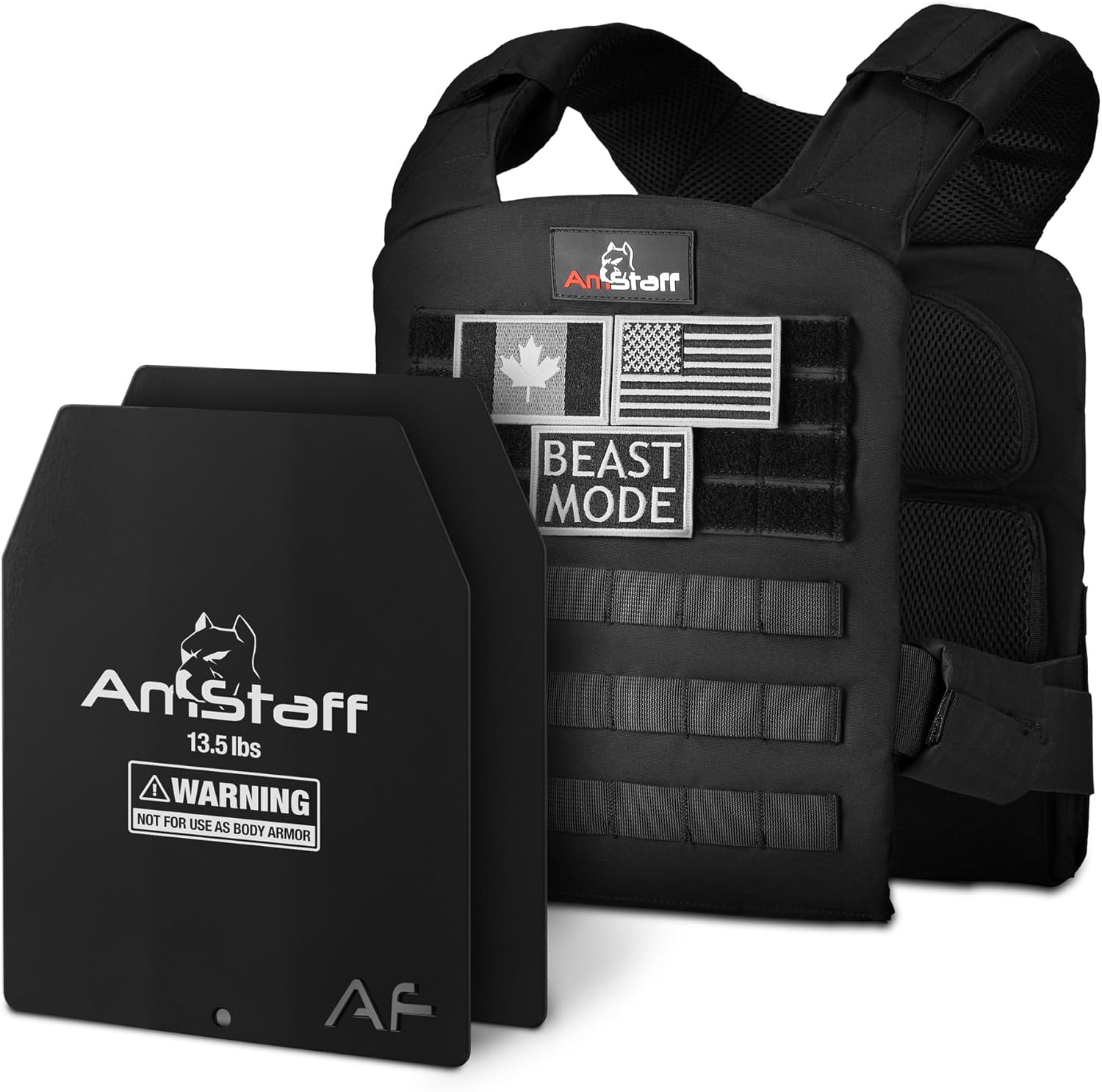 Amstaff Weighted Vest Adjustable Weight Vests for Men & Women Versatile Wearable Weighted