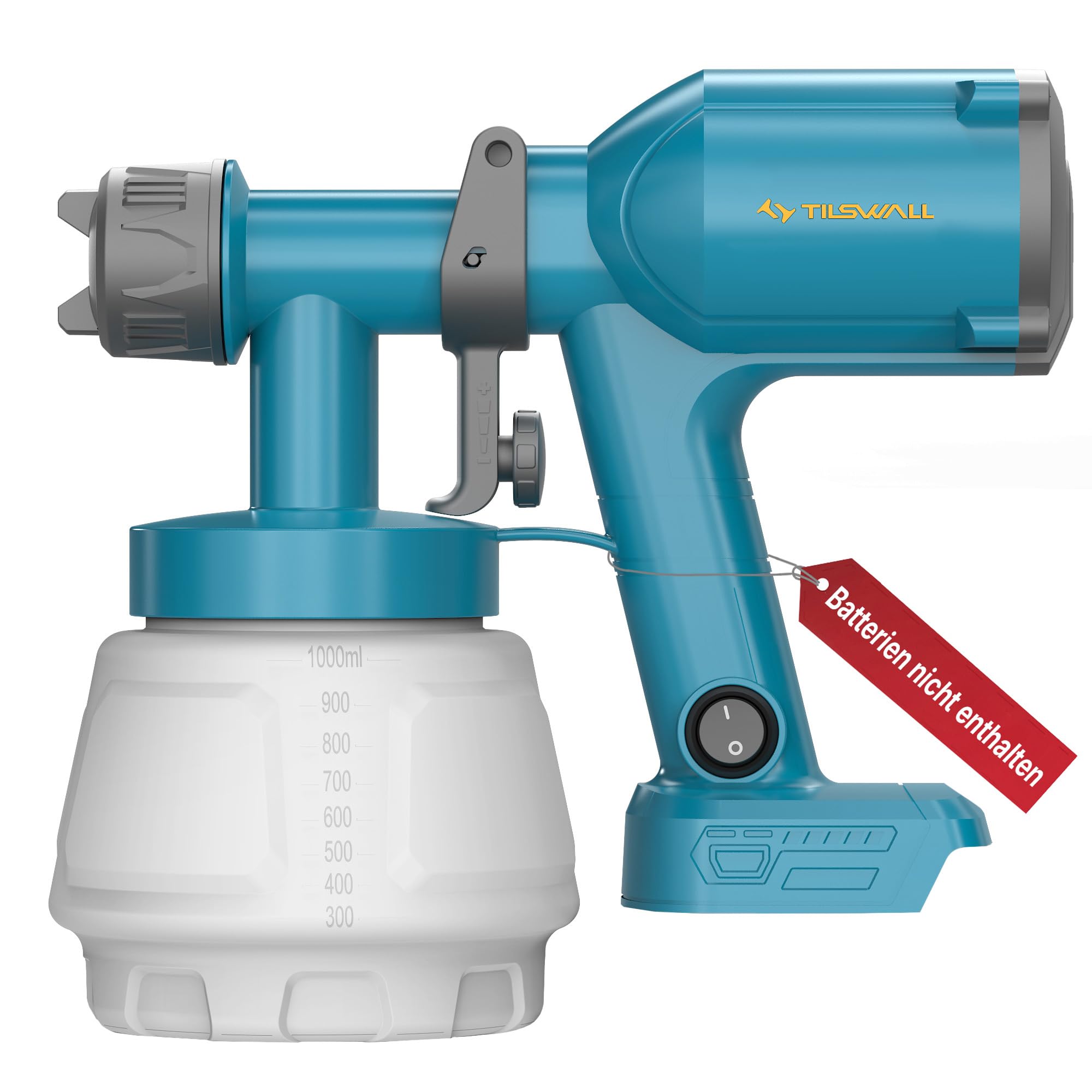Tilswall Akku Farbsprühsystem (Blau，1000)