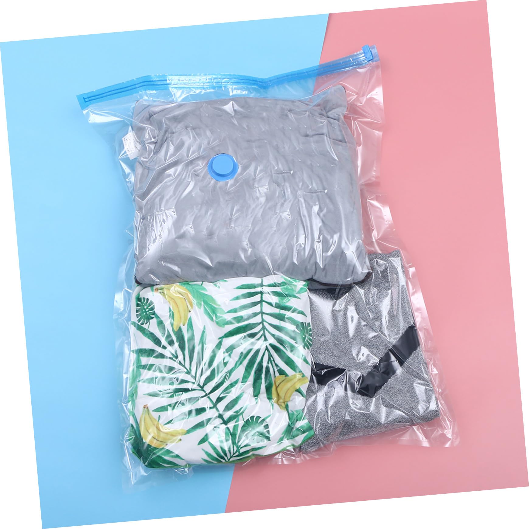 Bolsas de Compresión al Vacío Plegables 10 Unidades 60x80 Cm | Organizador para Ropa, con Bomba Manual Incluida, Material Pa·pe, Uso Doméstico Equipaje Color Aleatorio