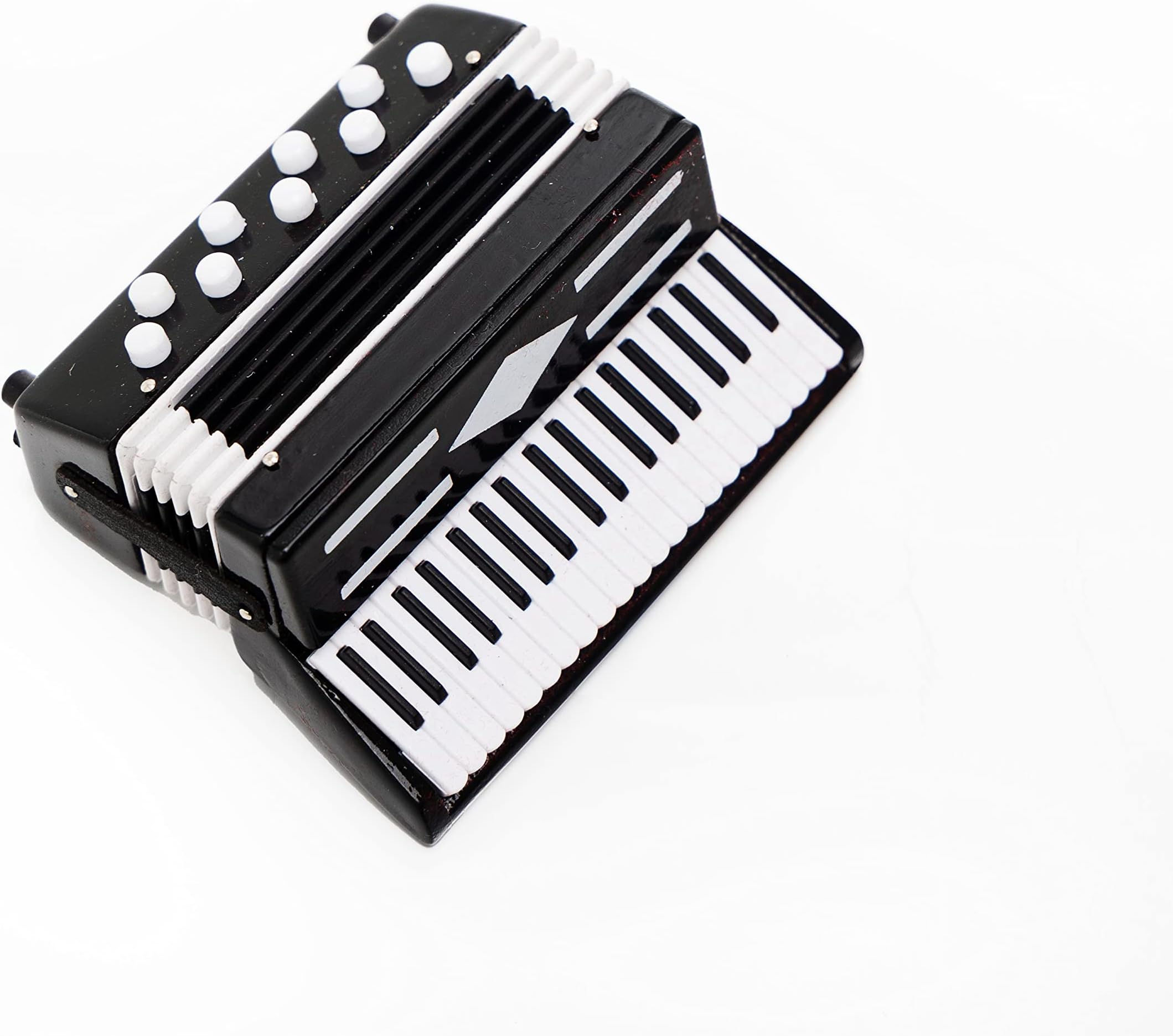 Neakomuki Dollhouse Accessories Realistic Miniatures Accordion Miniature Stuff of Musical Instrument Replica for Mini Dollhouse Dolls Cake Topper Landscape Craft Project Decoration