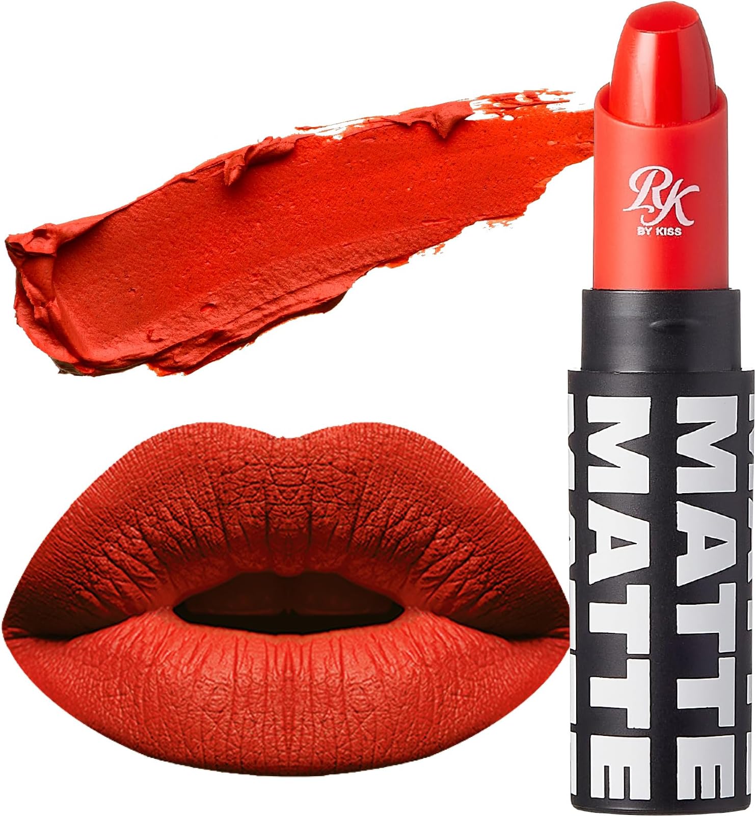 Lipstick, Matte Finish, Long-Lasting, Highly Pigmented, Smooth Apply, Full Coverage Lip Color Makeup (Extreme Coral)