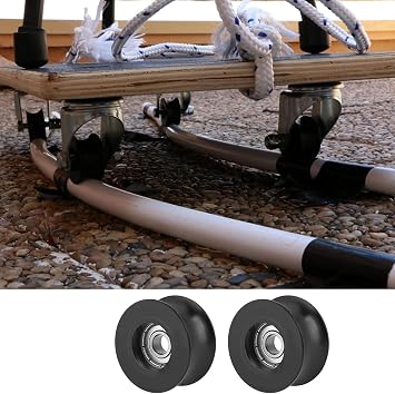 5Pcs 8x40x20mm U Groove Nylon Guide Pulley Wheel Bearing Track Roller Bearing