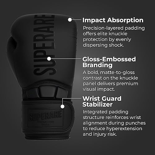 Miniatura 2 de Superare Supergel V Boxing Gloves Training Gloves for Boxing, MMA & Muay Thai Breathable Fit for Men & Women IMF Foam Padding, Wrist Support &