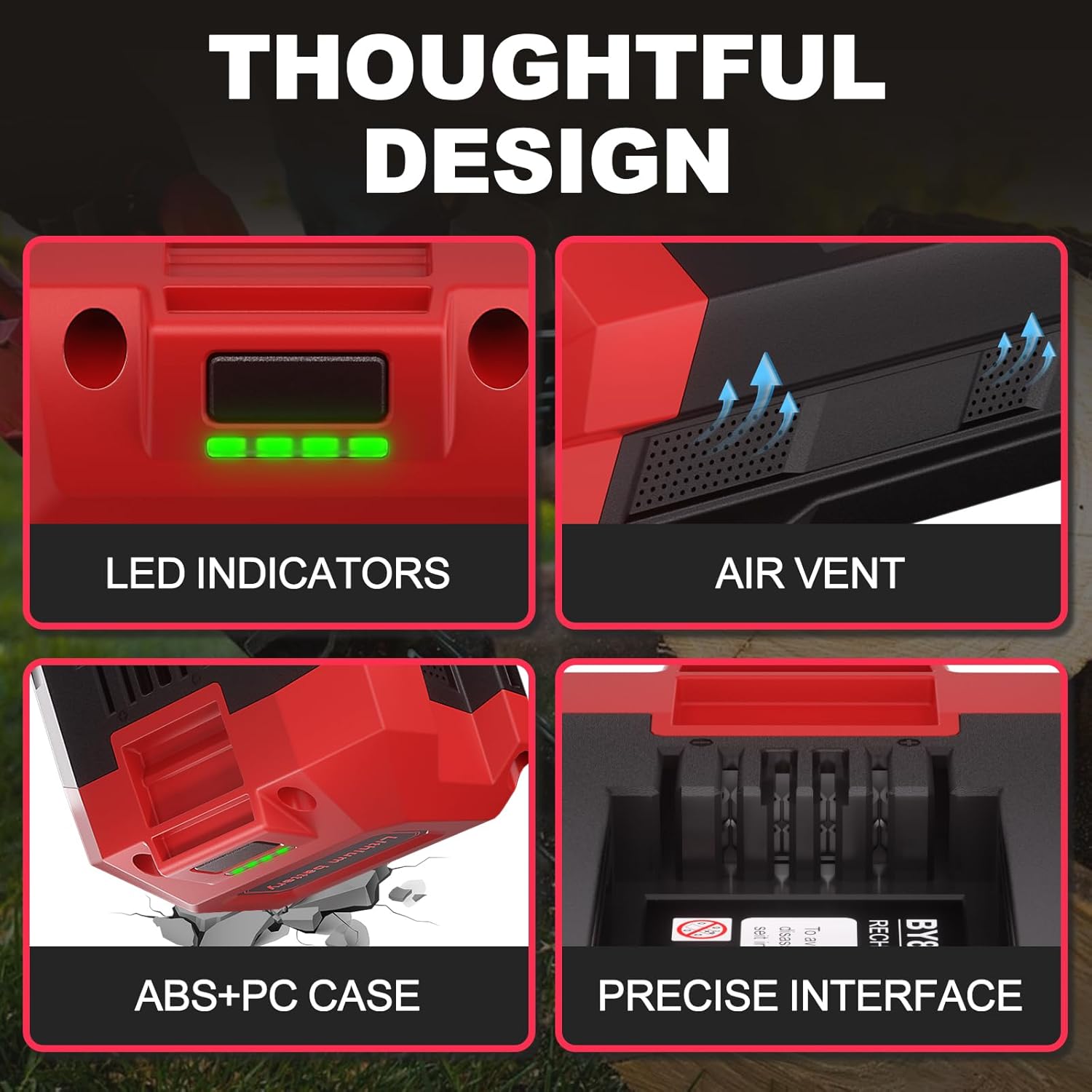【Upgraded】 DSANKE 40-Volt 6000mAh Lithium-ion Battery Replacement for SKIL 40V Battery BL0460C-11, BL4713C-11, Compatible with SKIL PWR CORE 40 Tools and SC5364-00, SC5376C-00 Charger - Image 4