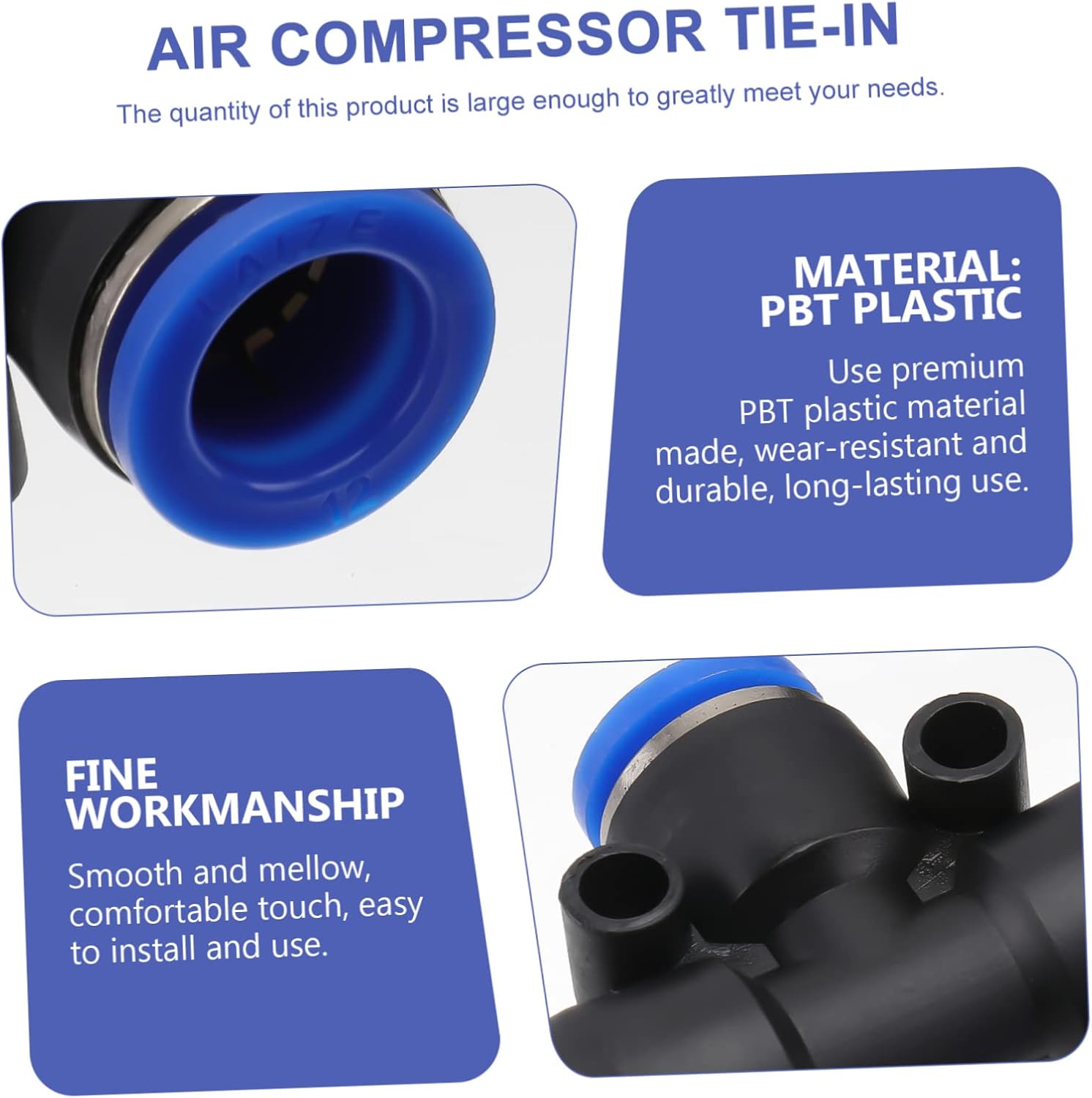 BESPORTBLE 16pcs Connectors T-type Quick Connectors for Air Compressors Hose Compressor Accessories