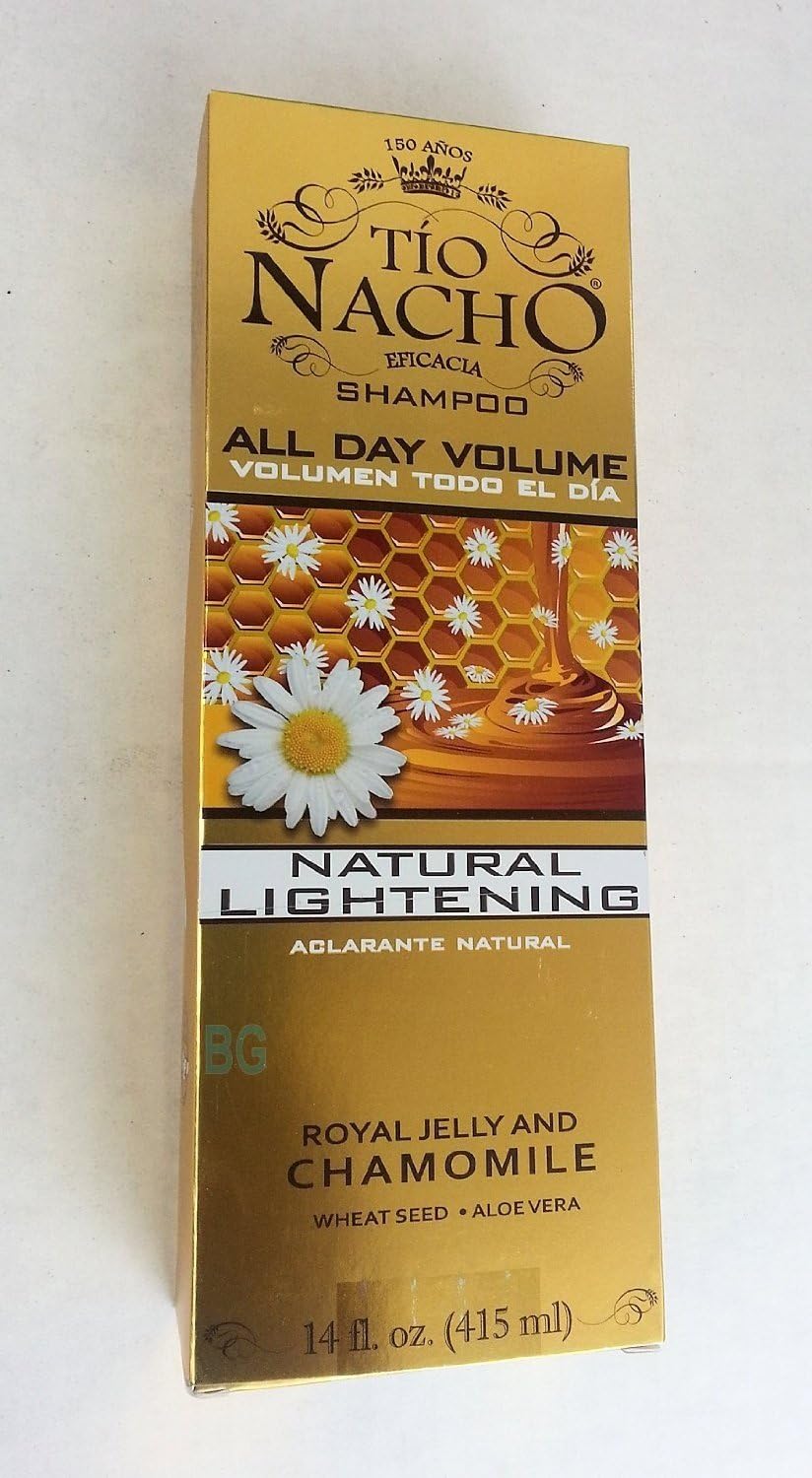Tio Nacho Hair Strengthening Shampoo with Royal Jelly & Chamomile All Day Volume 14 oz (2 Pack)