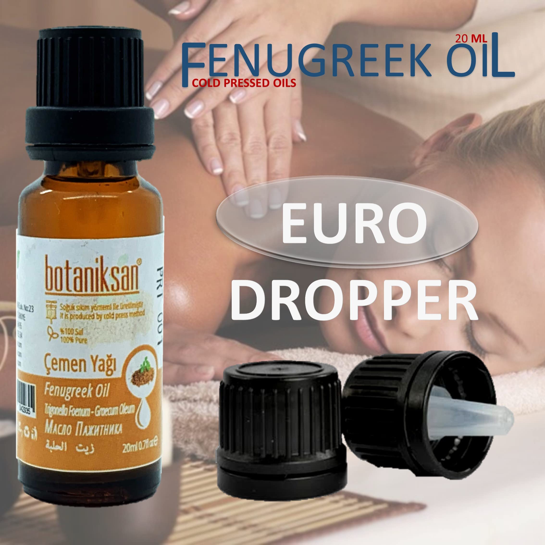 Botaniksan Çemen Yağı 20ML Soğuk Sıkım, Saf, Doğal, Katkısız