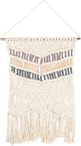 Kathy - Tapiz para colgar en la pared hecho a mano, estilo XL de triple flecha, decoración de pared boho chic para el hogar, apartamento étnico,