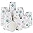 Lamosi 3 oz Bathroom Paper Cups 300 Pack, Floral Disposable Small Mouthwash Drinking Cup for Water, Coffee, Sample, Tasting and Dessert