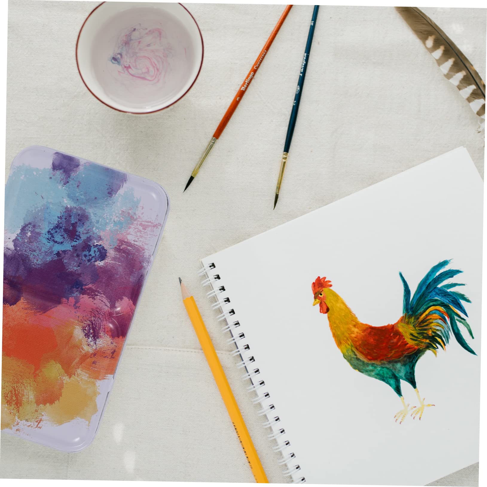 2sätze Aquarellbox Tragbare Metallpalette Mit Fächern Klappbare Künstler Und Schüler Für Unterwegs Leicht Und Langlebig Für Kreative Projekte