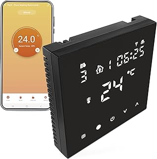 EMOS GoSmart – WiFi Raumthermostat für Fußbodenheizung mit App – Programmierbarer Smart-Thermostat inkl. Bodensensor, eins…