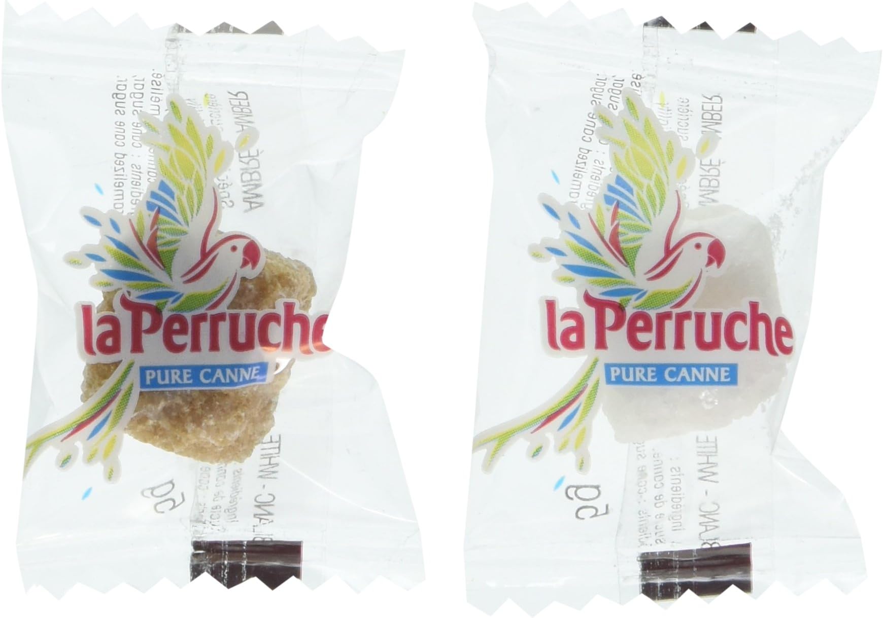 La Perruche brown and white sugar cubes individually wrapped 2.5 kilograms
