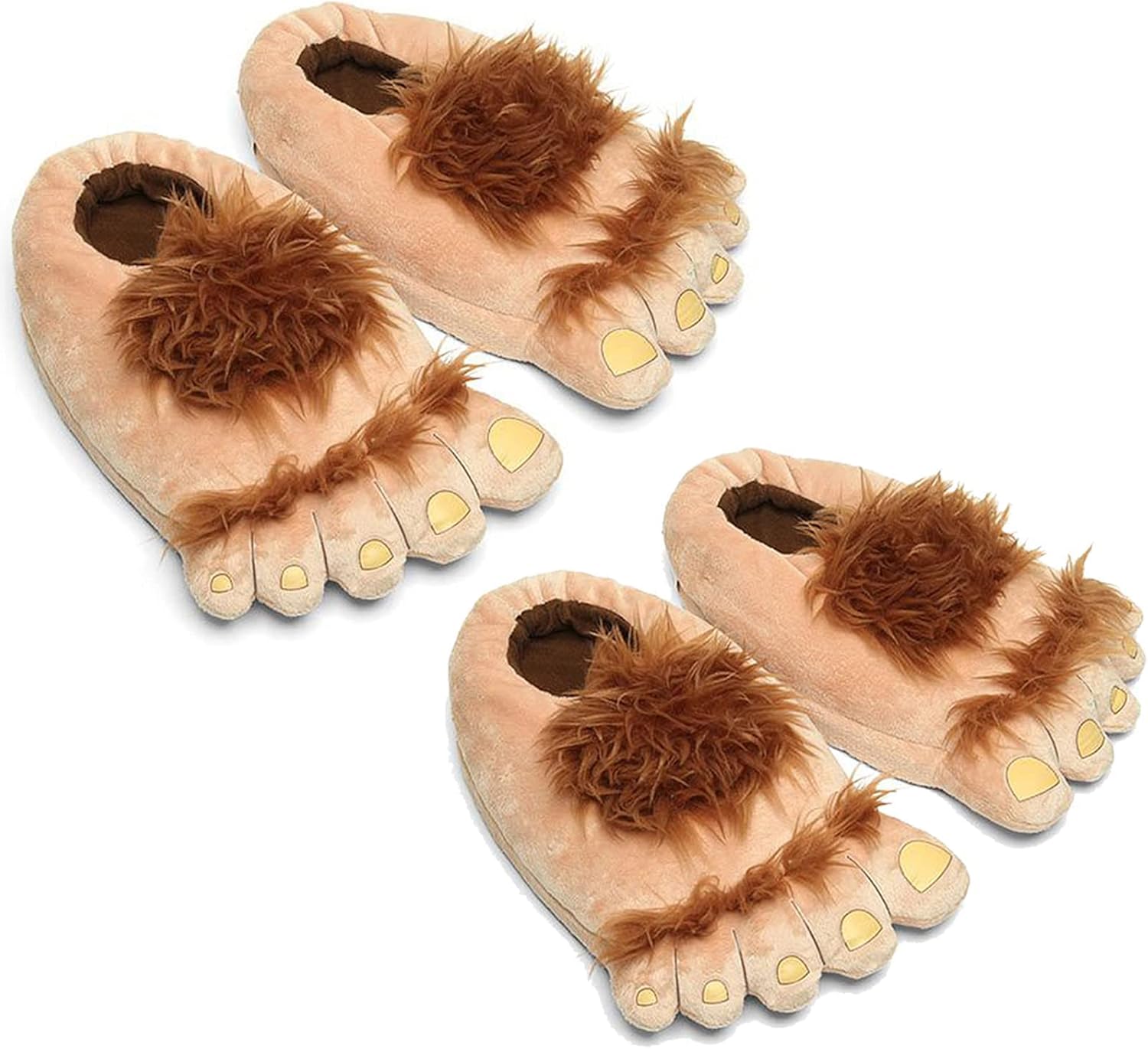 Ibeauti Couples Men/Women Hobbit Feet Slippers Family Novelty Costume Slippers