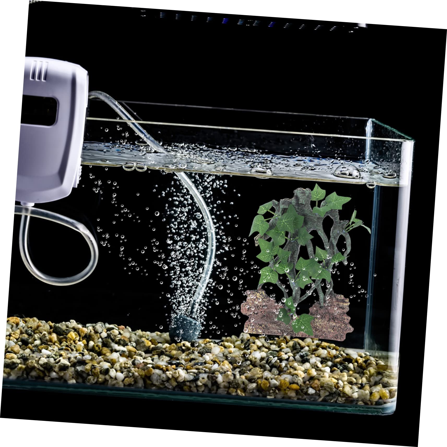 Sosoport Resina di simulazione Decorazione per vasca Decorazioni per terrari pompa ad aria dell'acquario albero finto contenitori accessori drago barbuto accessori per rettili per l'habitat
