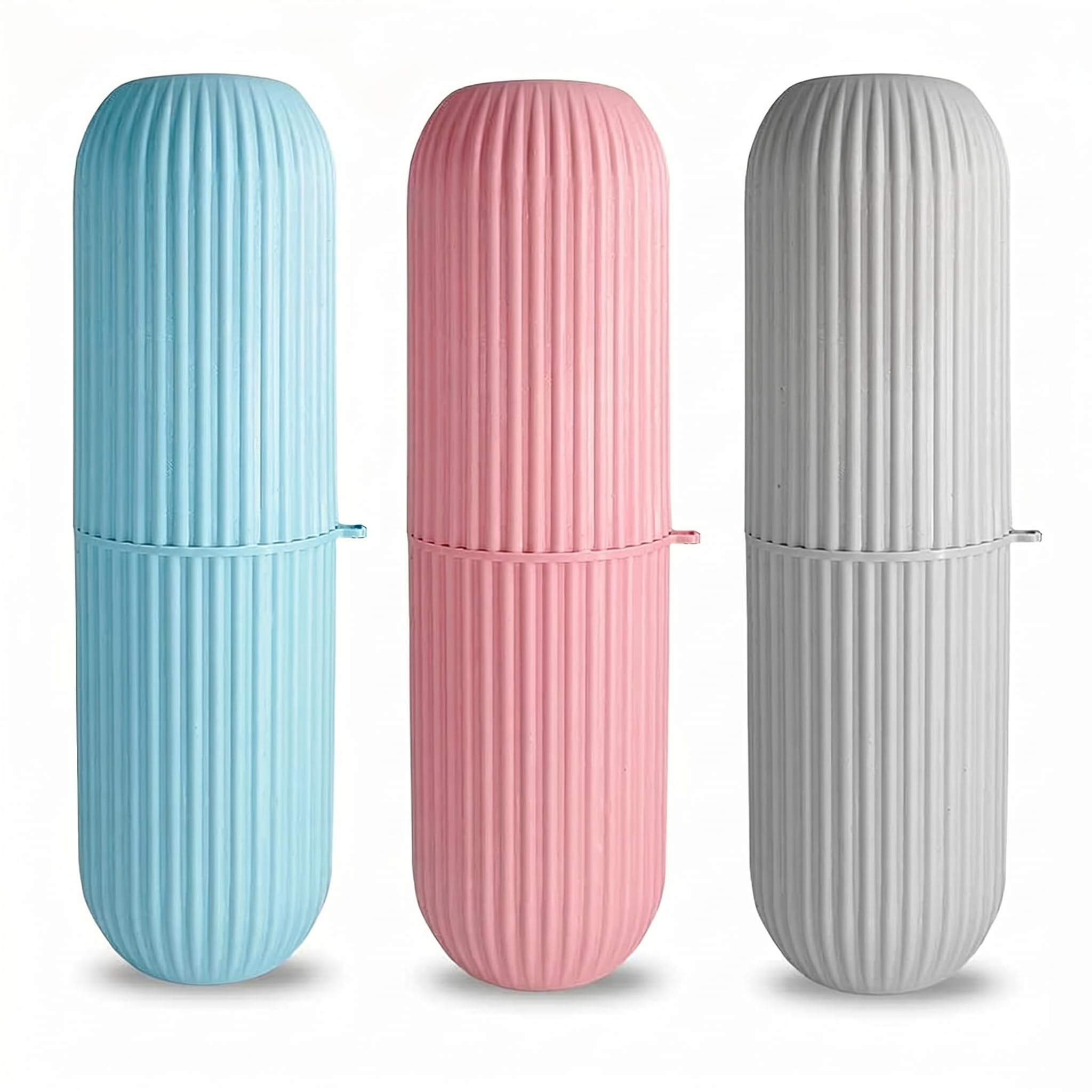 Toothbrush Holder for Bathroom Toothbrush Cover Case Box for Travel Essentials Travelling Accessories Blue (Pack of 1) — Amazon image 4