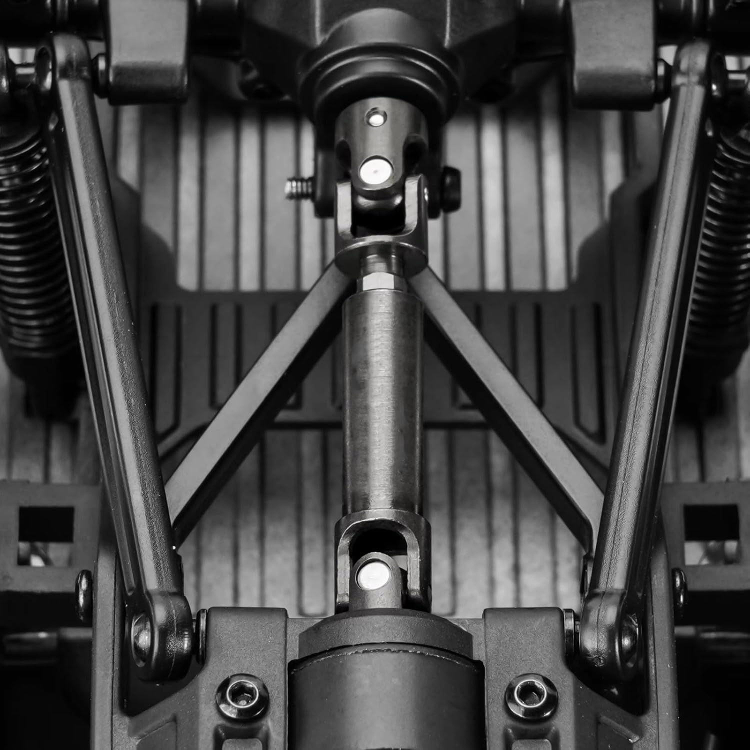 FMSモデル1:24 FCX24パワーワゴンRTRクライミングロッククローラーが2速トランスミッション – Makerfire RCドライブシャフト For FMS For FCX24 1/24 RC クローラーカー用 ブラック 硬化鋼 D字型穴 ドライブシャ