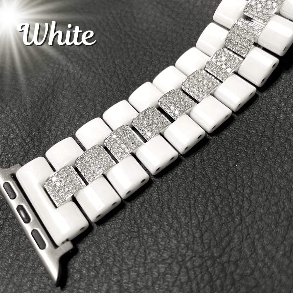 アップルウォッチ ダイヤカバー&ホワイトセラミックベルト セット アップルウォッチ ダイヤカバー\u0026ホワイトセラミックベルト セット