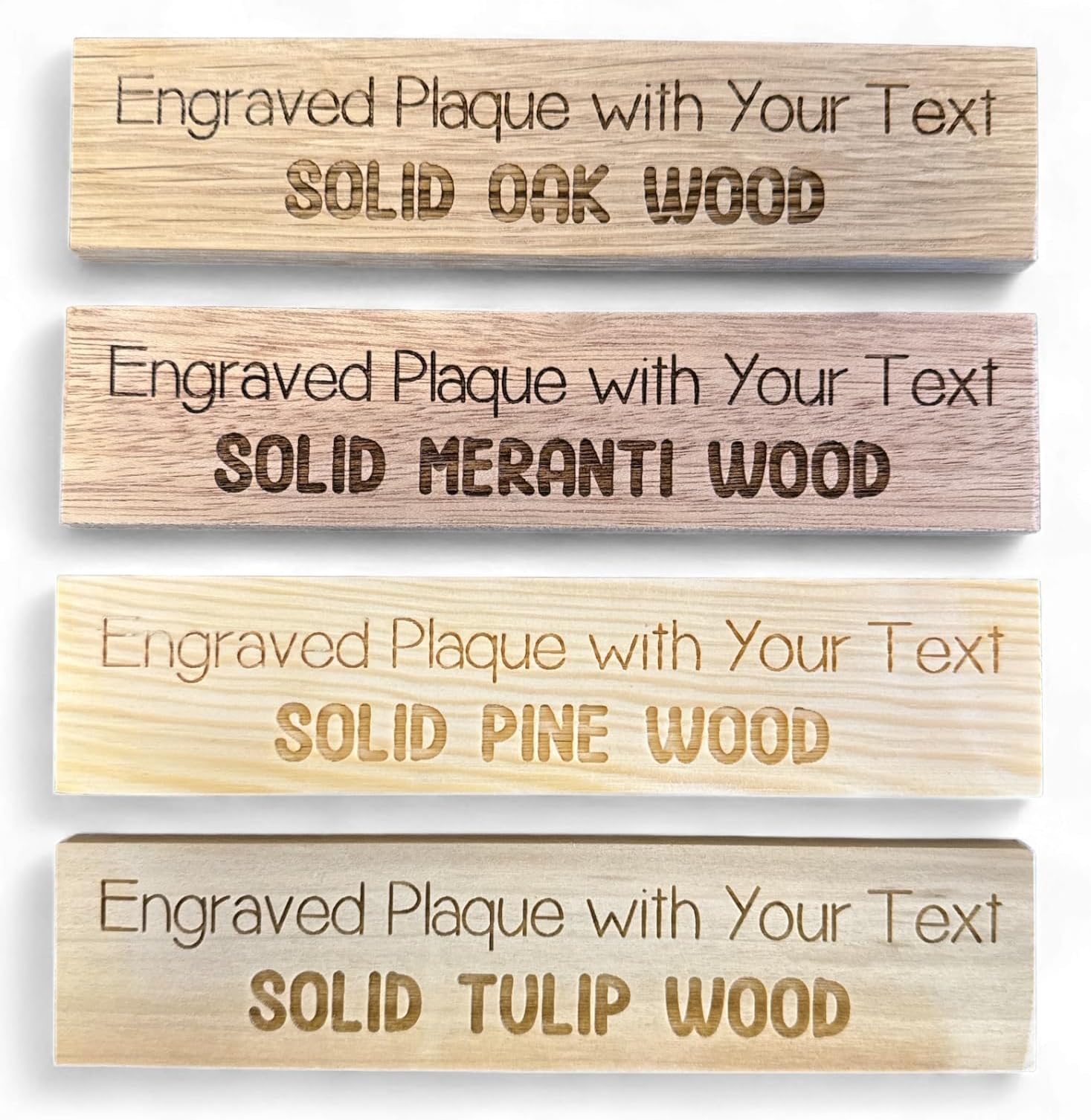 – Personalised Wooden Sign For Door Or Room, Custom Engraved Name Plate, Compact 20x5 cm Size, FSC Timber Gift Sign For Home, Nursery Or Office Decor