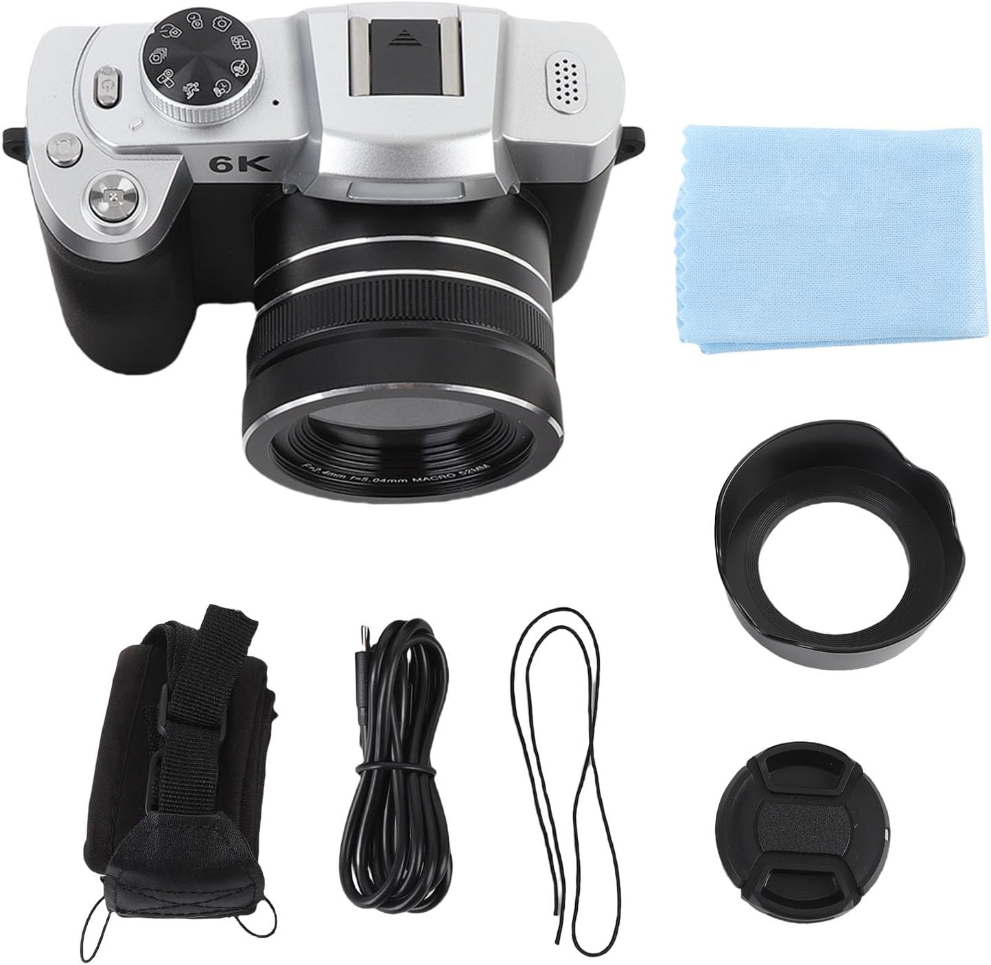 LICAEVEY 84MP Digital Camera, 6K 18X Optical Zoom Wide Angle DSLR Camera, 1500mAh Li Battery 3 Inch LCD Vlogging Camera for Travel Recording Video (Black) - Image 8