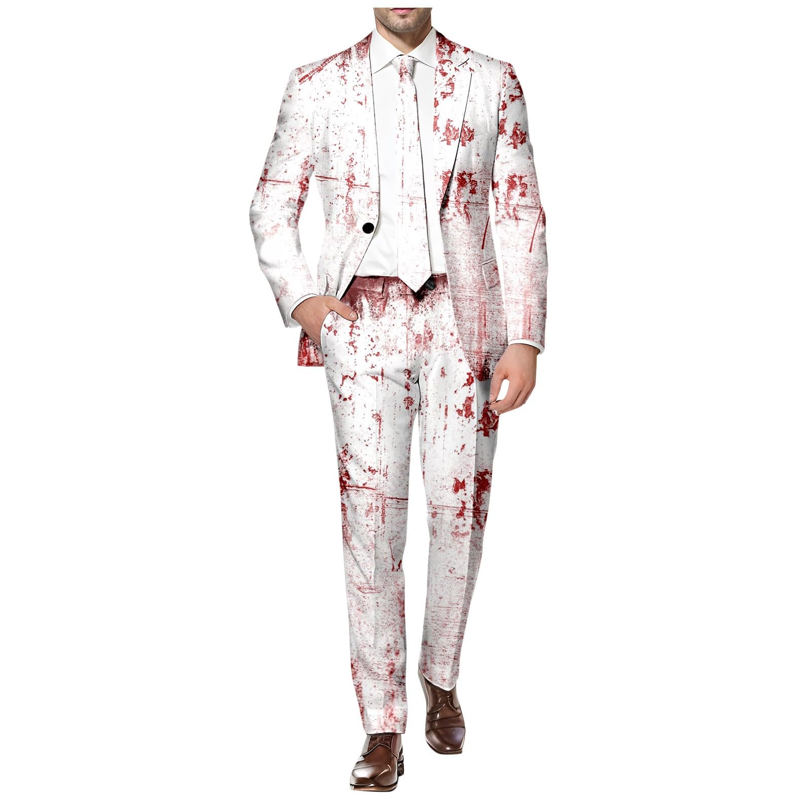 Costume di Halloween da uomo, da cavaliere gotico, carnevale, zombie, A10
