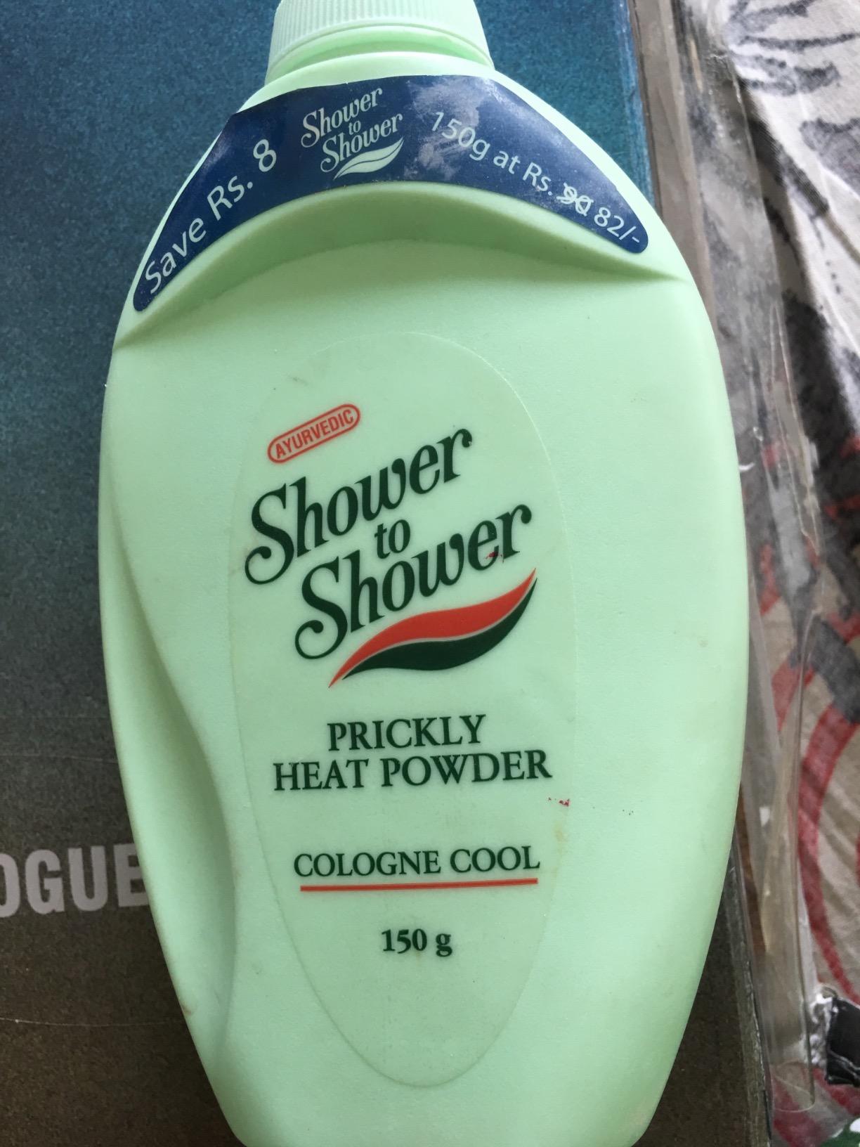 Buy Shower To Shower Ayurvedic Prickly Heat Powder Super Cool with
