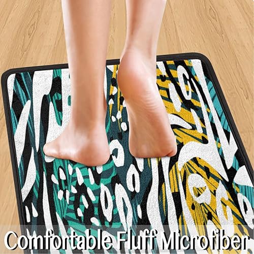 Miniatura 5 de Tapete de cocina con patrones de textura de arte abstracto 2 piezas tapetes acolchados antifatiga para suelo de cocina de 47 x 17 pulgadas29 x 17