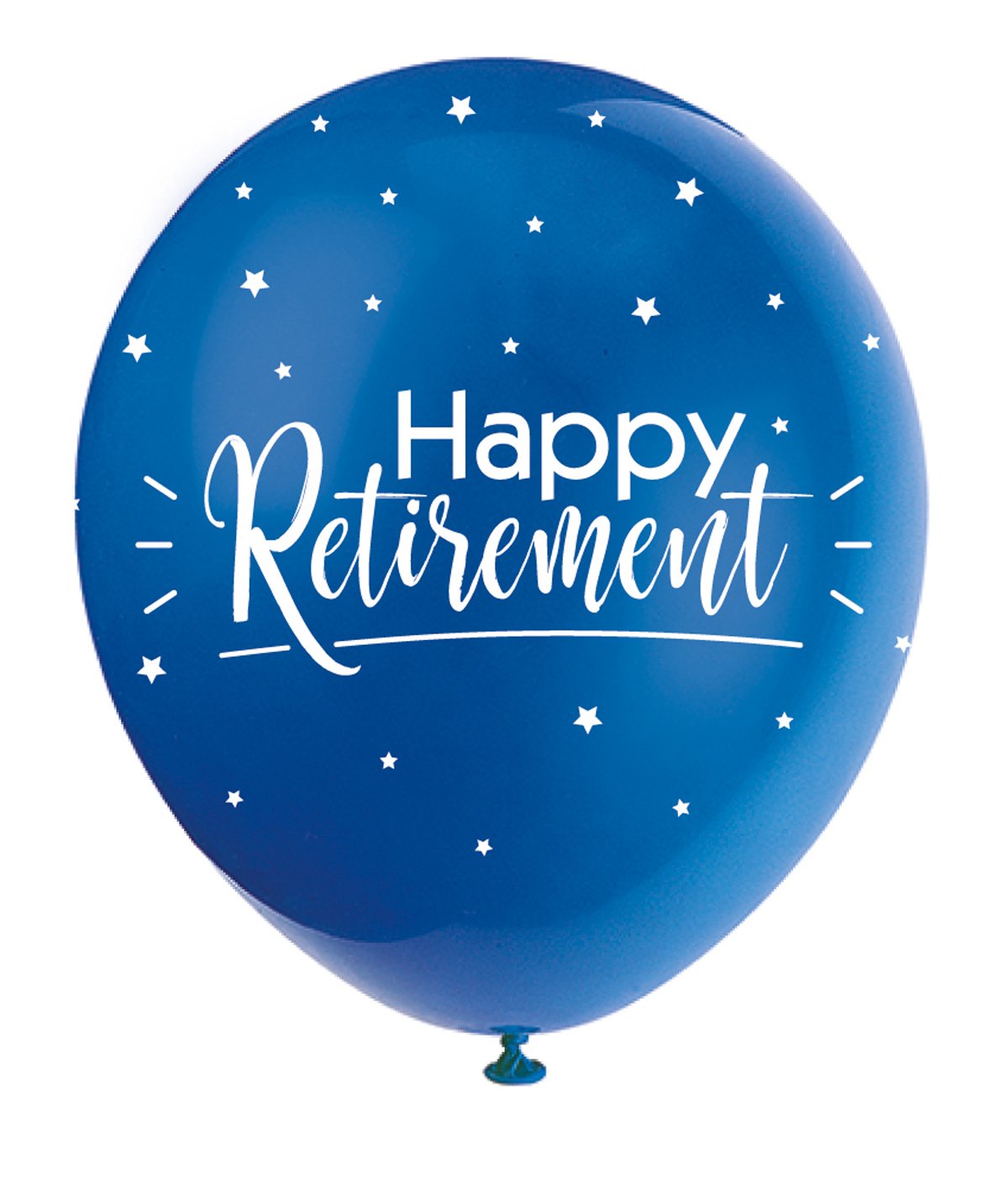 Unique Party Assorted Color Happy Retirement Latex Balloons (30Cm) Pack Of 5 - Perfect For Farewell Parties & Retirement Events