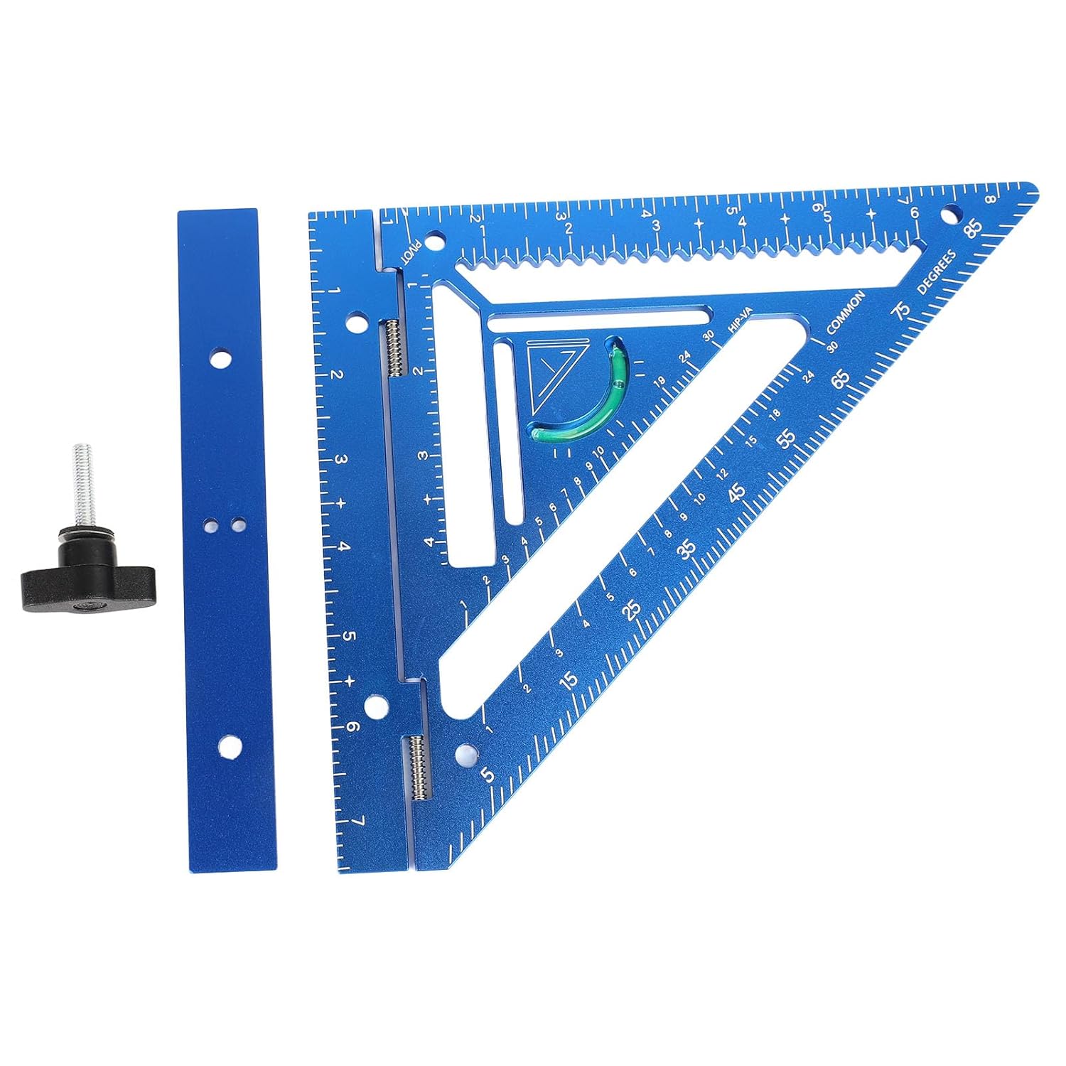Rafter Square, Professional Innovative Triangle Carpenter Square, Triangular Ruler Protractor, Precision Carpenter Layout Measuring Tool Measuring Ruler for Carpenters