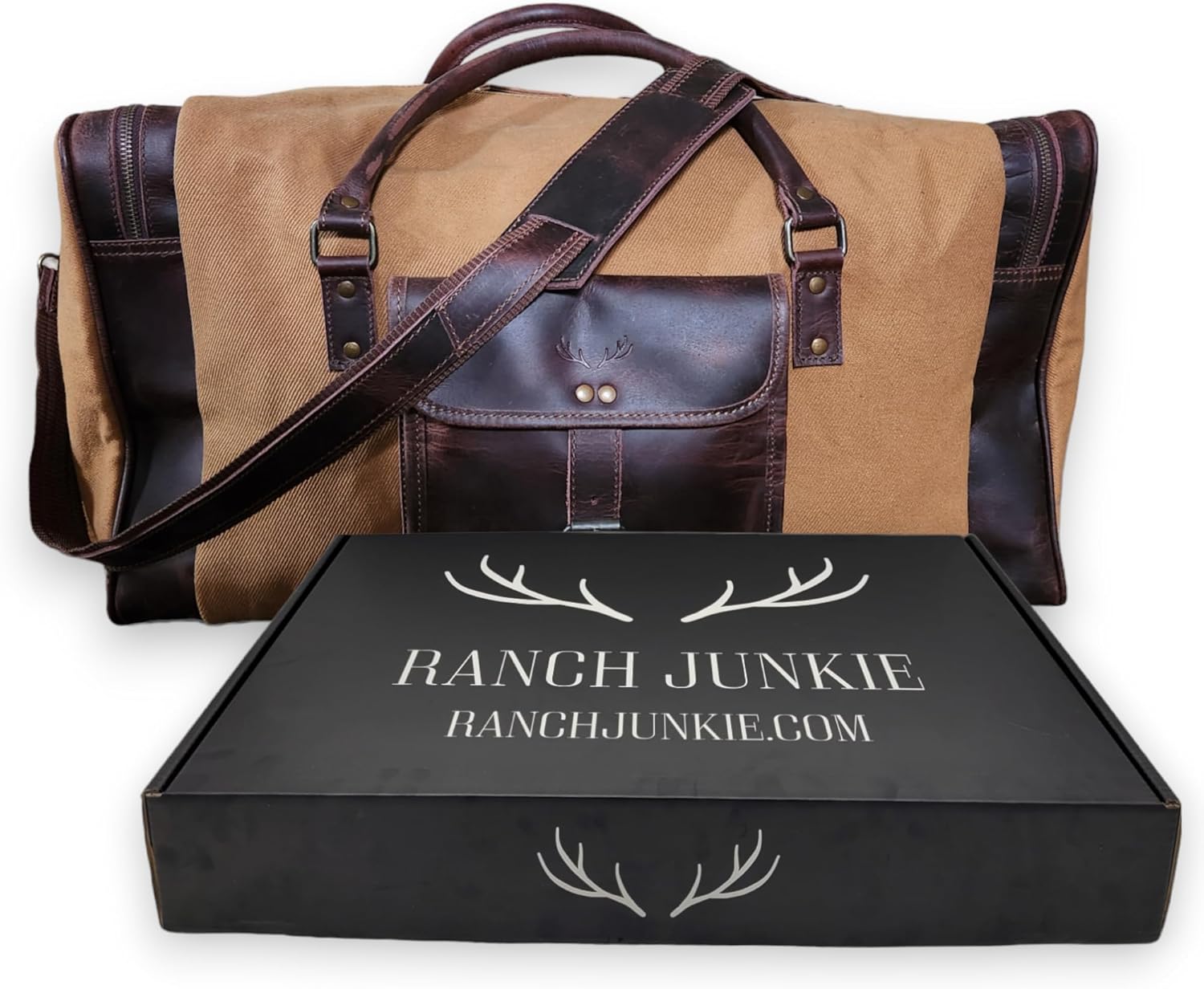 Ranch Junkie Drifter Canvas Weekender Canvas Duffel Bag