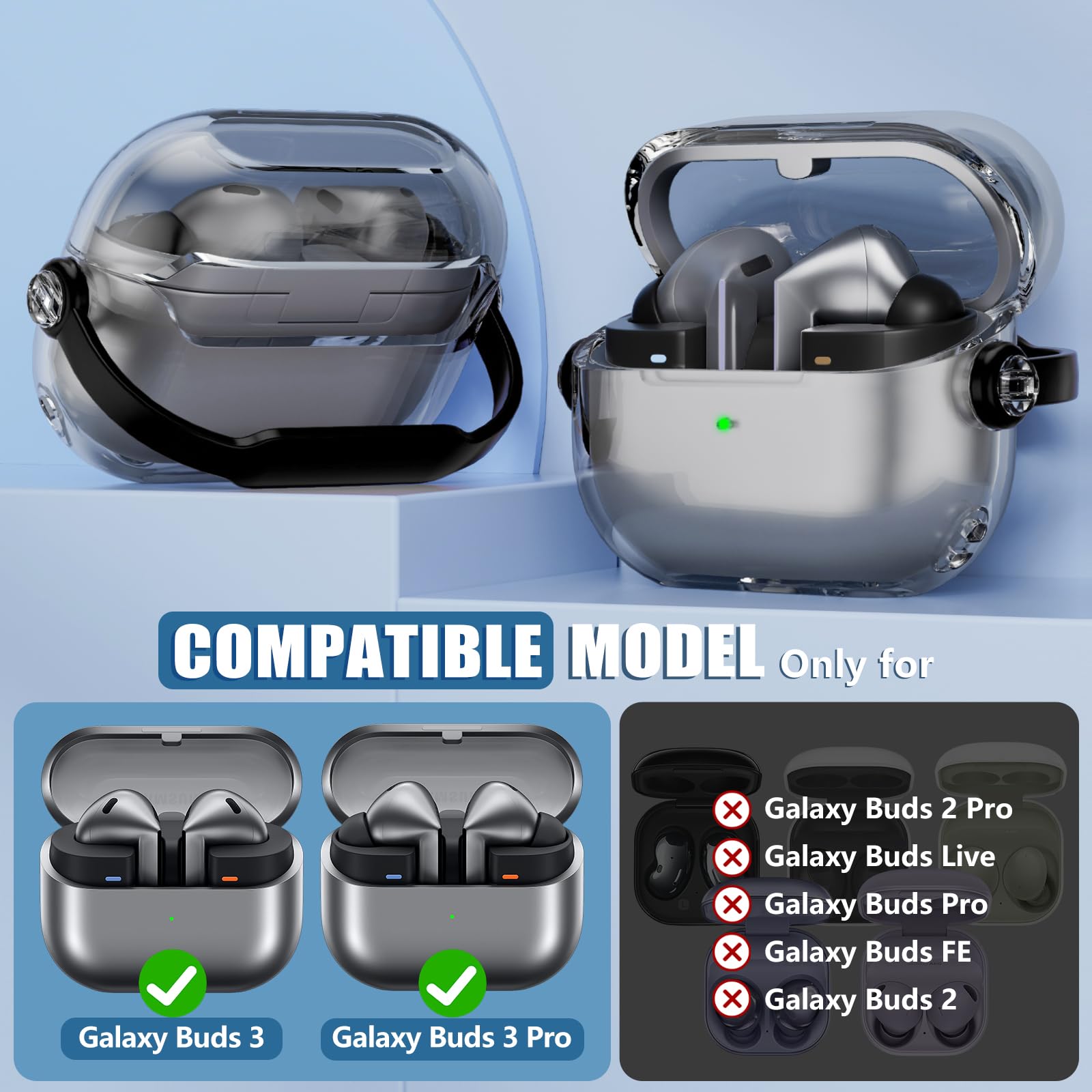 Amazon.com: 【with Safety Lock】 for Samsung Galaxy Buds 3 Case