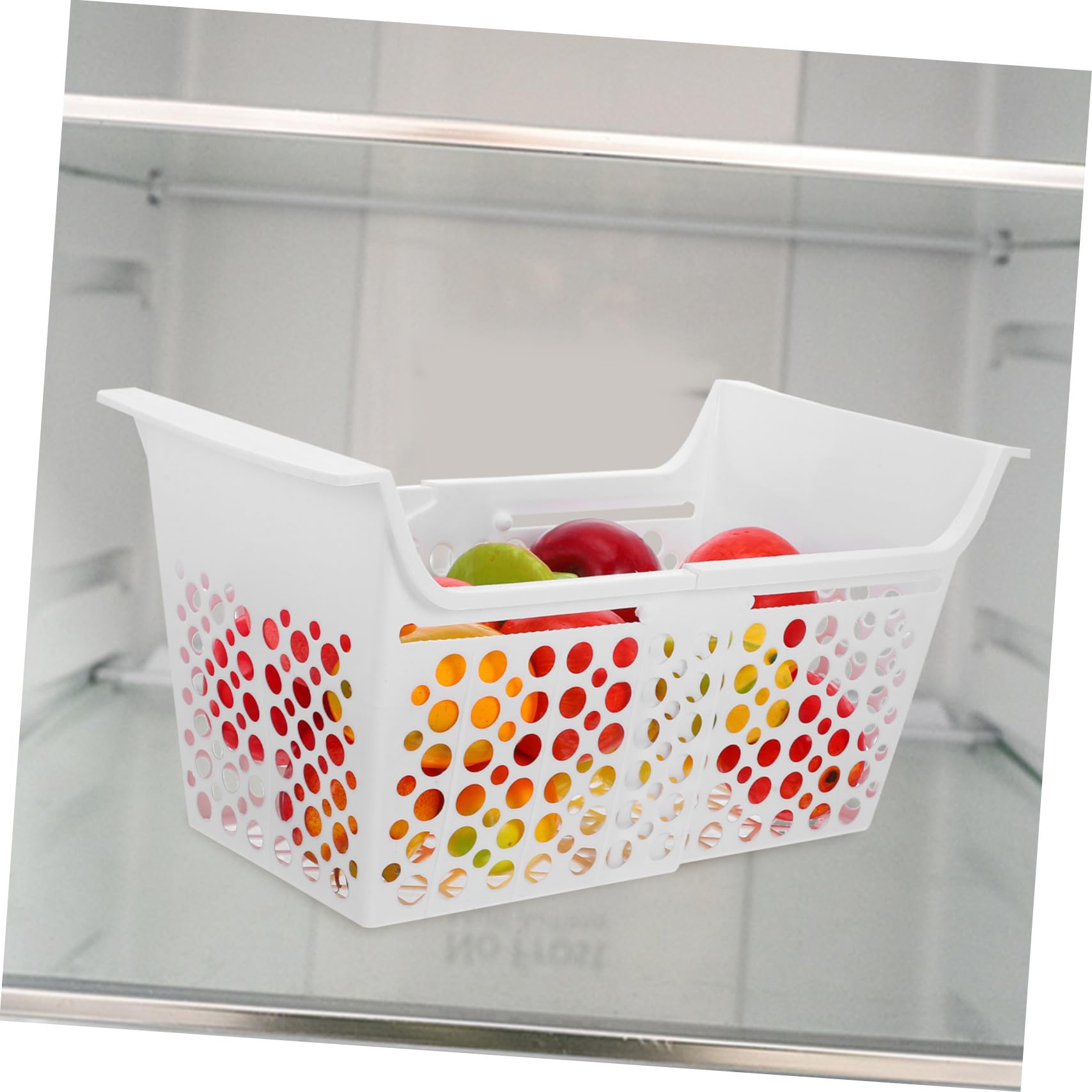 Cesta Extensible para Congelador Horizontal Ajustable con Drenaje Organizador Resistente para Almacenamiento Congeladores y Refrigeradores Multifuncional para Cocina