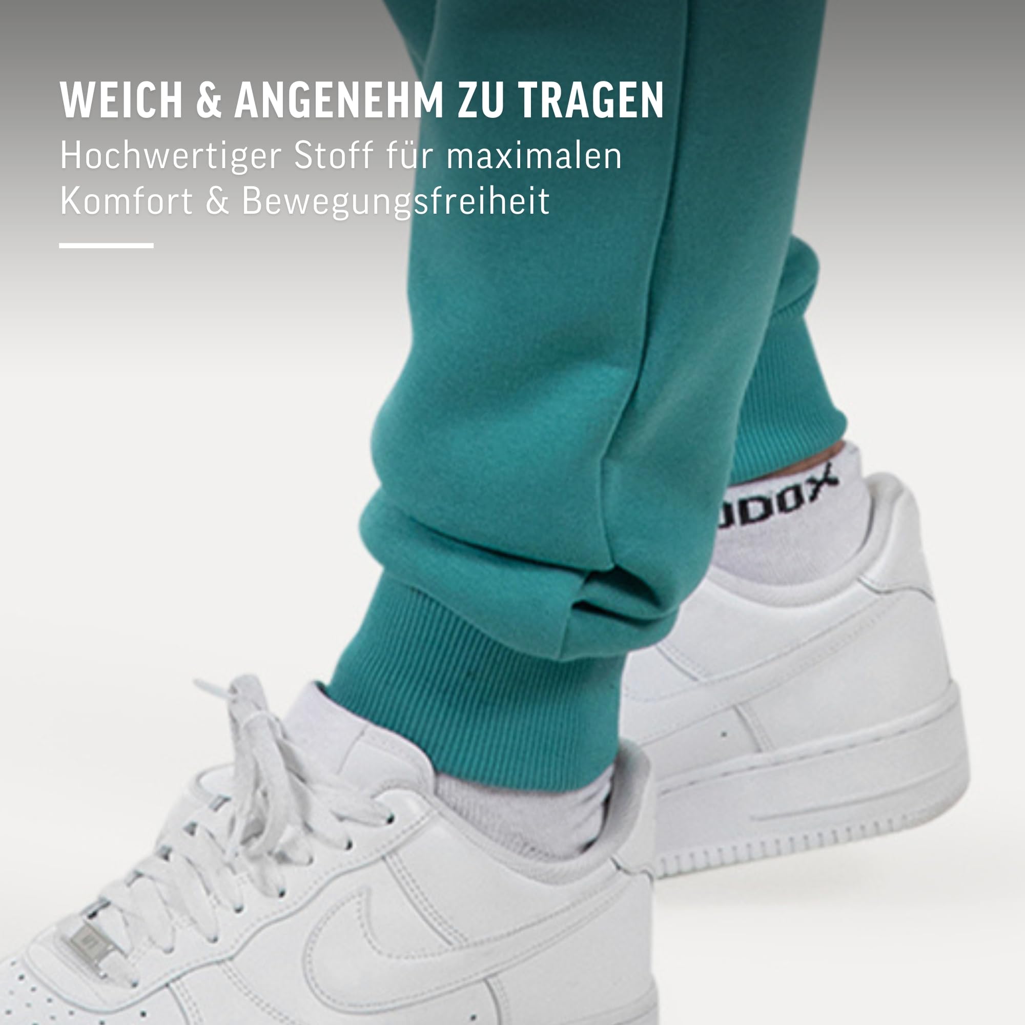 SMILODOX Jogginghose Herren Thilo, Bequeme Sweathose mit elastischem Bund, Bündchen an den Knöcheln, praktischen Seitentaschen, dezentem Logo, Vielseitig tragbare Freizeithose für Alltag & Sport