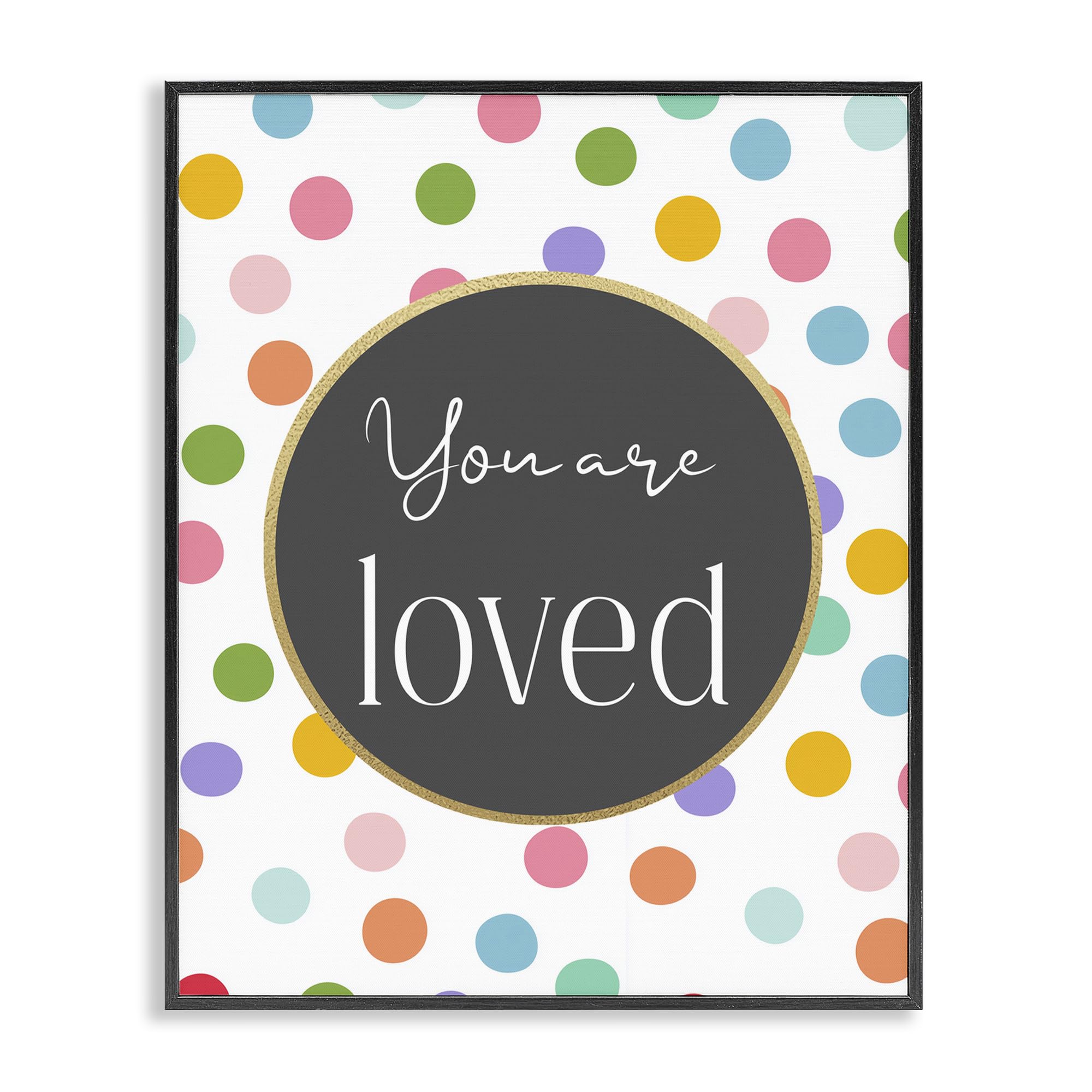 'You Are Loved Polka Dots'| Framed Giclee Art