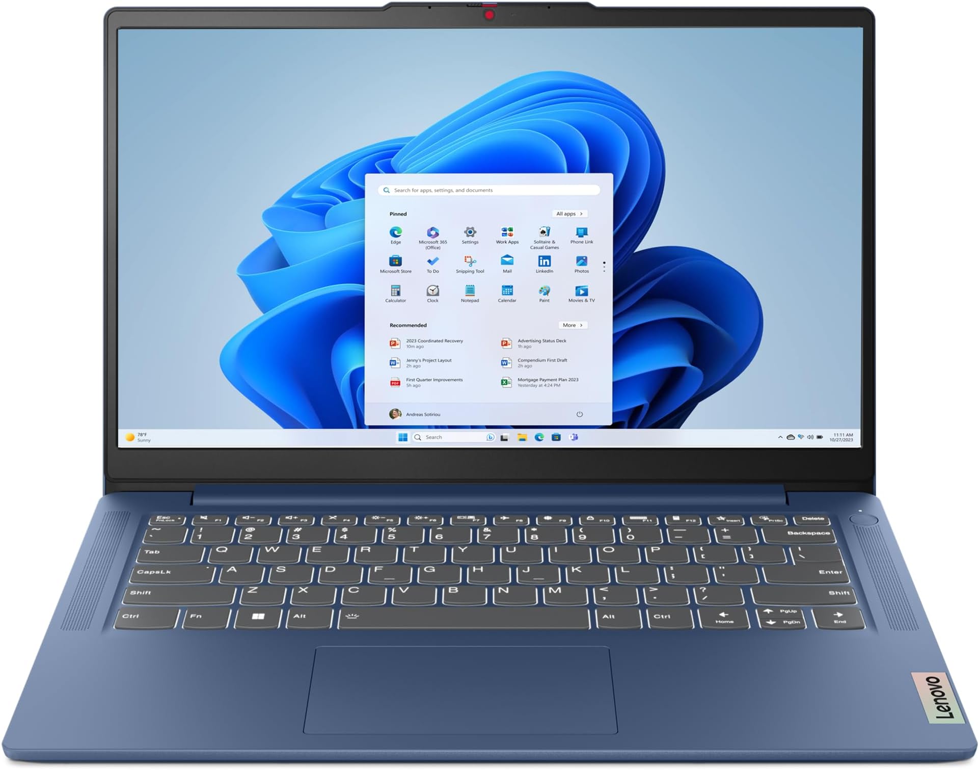 IdeaPad Slim 3 | 14 inch Full HD Laptop | Intel Core i5-12450H| 16GB RAM | 512GB SSD |Windows 11 Home | Abyss Blue