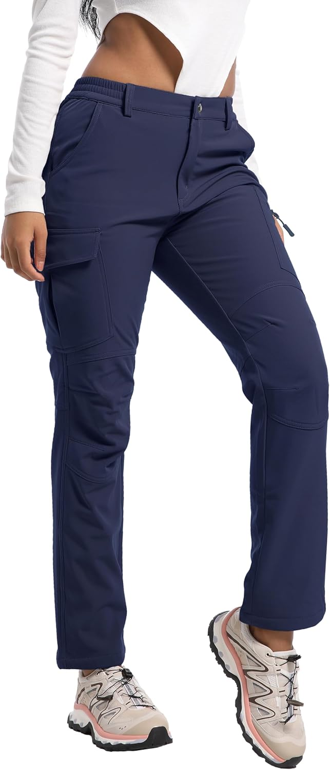 Waterproof Insulated Women’s Fleece-Lined Ski & Hiking Pants