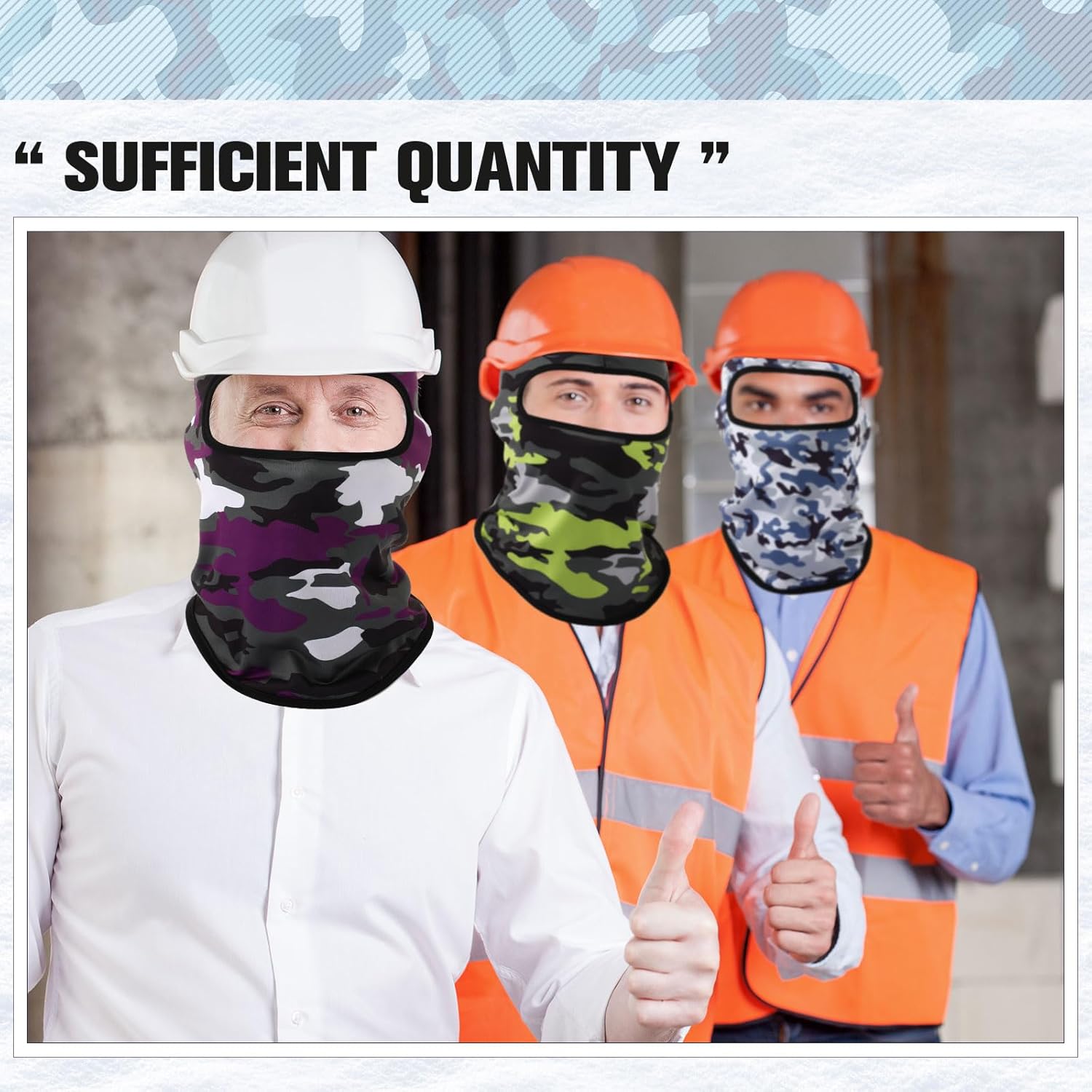 Vicenpal 30 Pcs Balaclava Ski Mask Full Face Cover Neck Gaiter UV Sun Protection for Outdoor Sports Cycling Bandana - Image 4