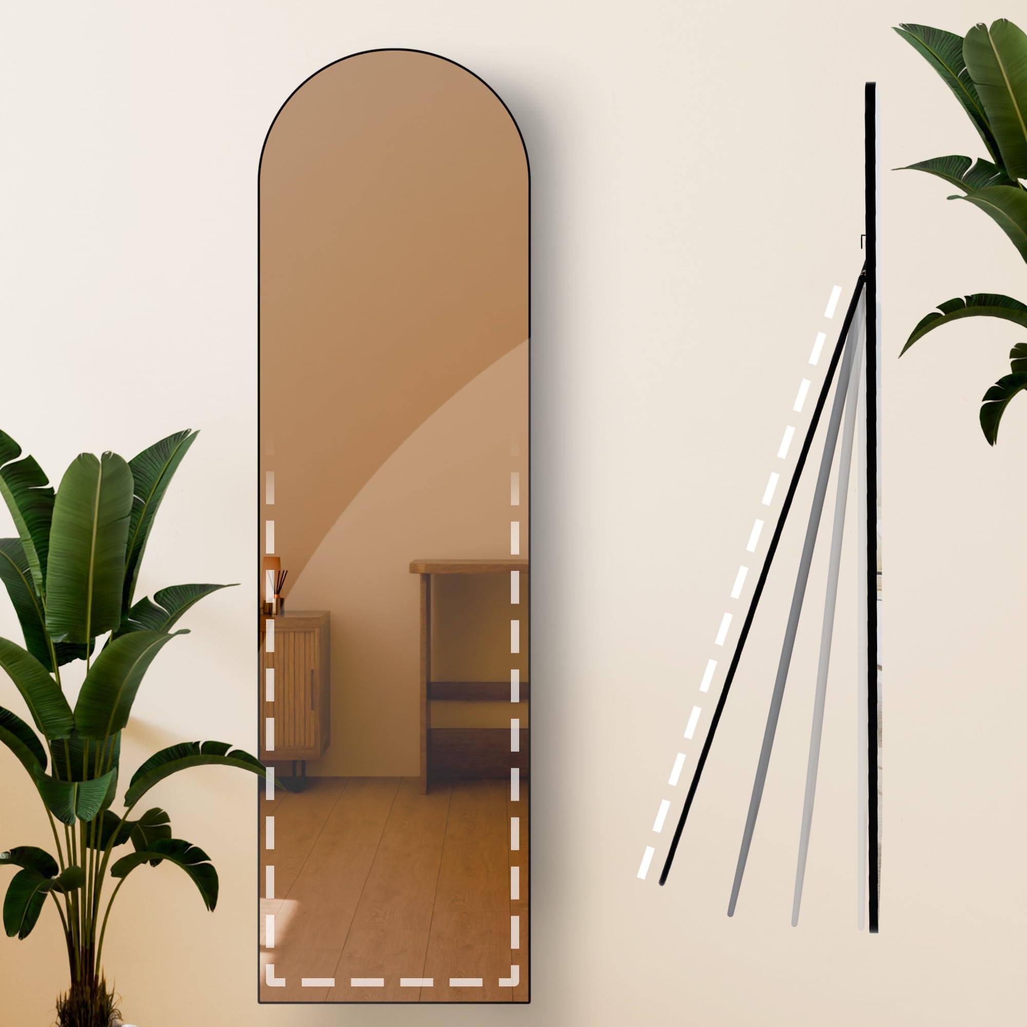 Miroir CLP Moline - Miroir Sur Pied - Miroir Mural - Miroir Pleine Longueur