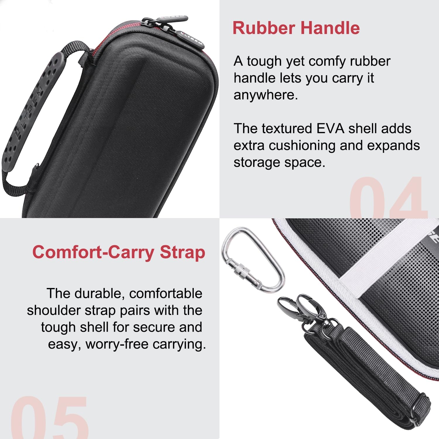 LTGEM Case for Bose Soundlink Flex Speaker/Flex Speaker 2nd Gen - Hard Storage Travel Protective Carrying Bag, Gray - Image 5