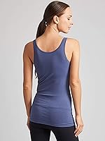 Vista 6 de Kalon Paquete de 4 camisetas sin mangas para mujer con diseño moderno y pechugona