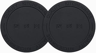 Snowfall Silicone Bottom Protectors for Large Tumblers, Travel Mugs, and Water Bottles,Fits Hydro Flask 32 oz, RTIC 30 oz, Beast 30 oz and Other Tumblers with 63mm Diameter (2 Pack 2.48"/63mm)