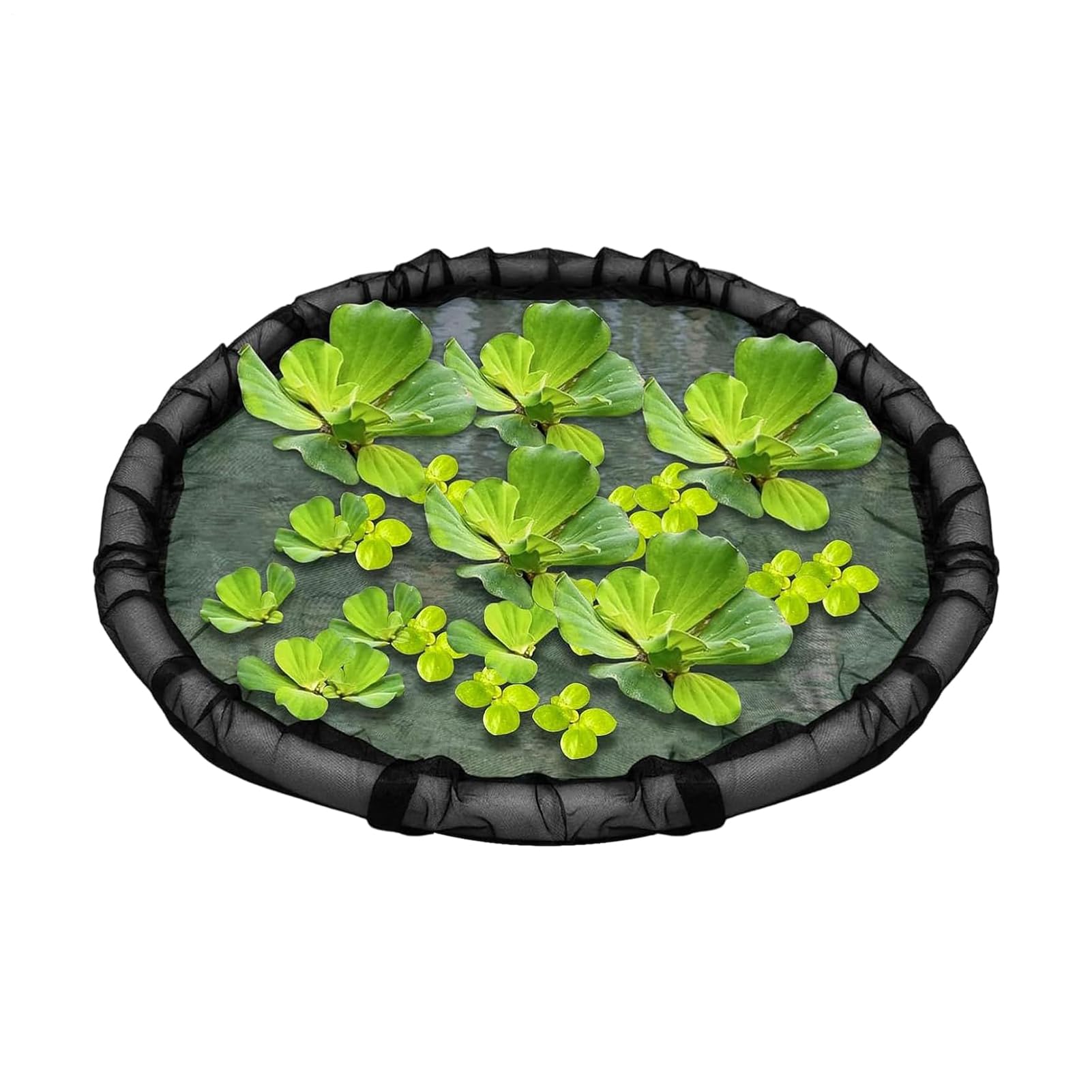 Floating Flora Fish Barrier,18" Plant Protector Fine Mesh Floating Pond Corral With Lifting Ring,Protective Floating Plant Netting,Floating Island Plant Protector