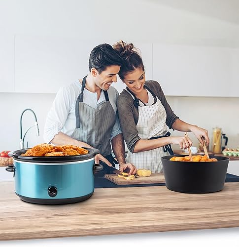 Miniatura 7 de Revestimientos de cocción lenta para olla Crock-Pot de 7 a 8 cuartos de galón ovalada, reutilizable y a prueba de fugas, apto para lavavajillas,