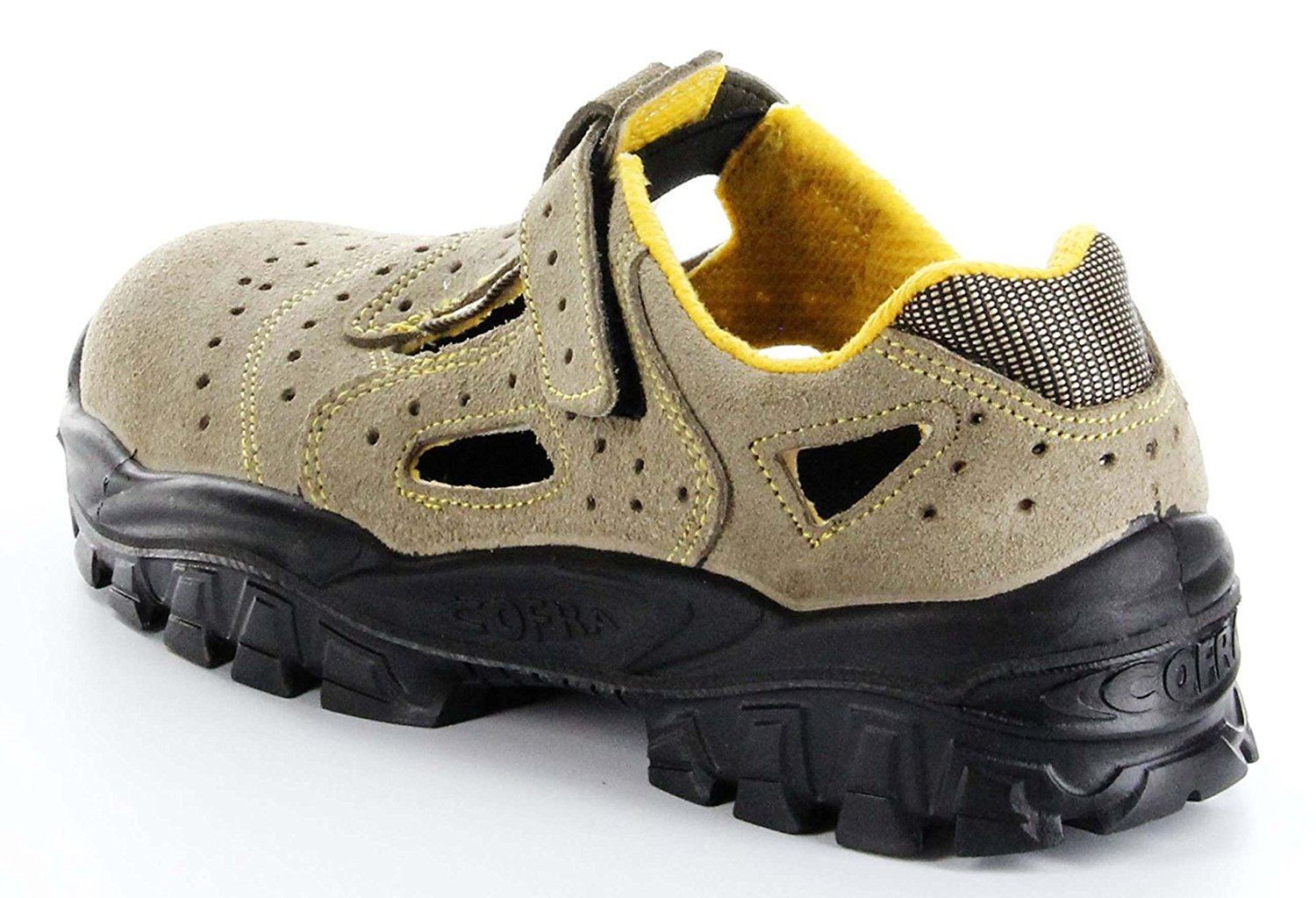 Cofra NT040-000.W37 NEW BRENTA S1 P SRC sandały ochronne, beżowe/pomarańczowe, rozmiar 37