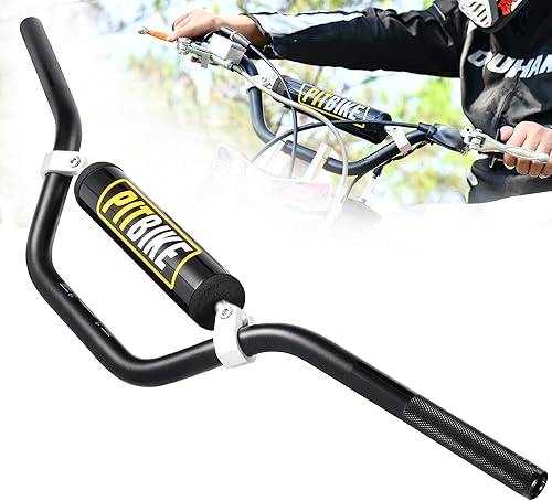 RUTU Manillares de dirt bike de 7/8 pulgadas con almohadilla de espuma - Manillares de motocicleta compatibles con CRF YZF KXF, KLX, RMZ, DRZ Pit